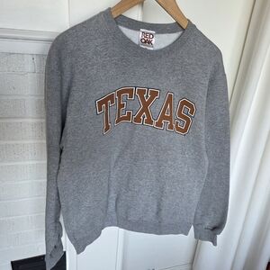 Vintage Red Oak Sportswear University Of Texas Pullover Sweatshirt Mens Medium